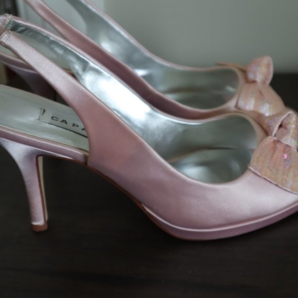 Caparros Blush Satin Pumps - Picture 11 of 14